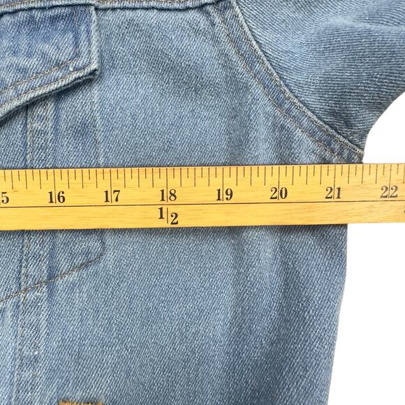 Dragon Denim THE PARADISE JACKET Embroidered Floral Denim Jacket Boho Festival S - Picture 14 of 16